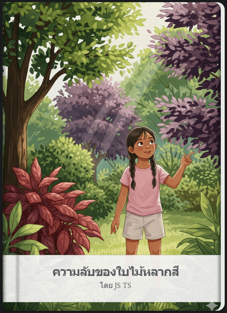 story book สำหรับเป็นสื่อการเรียนรู้ของนักเรียน สร้างโดย Gemini